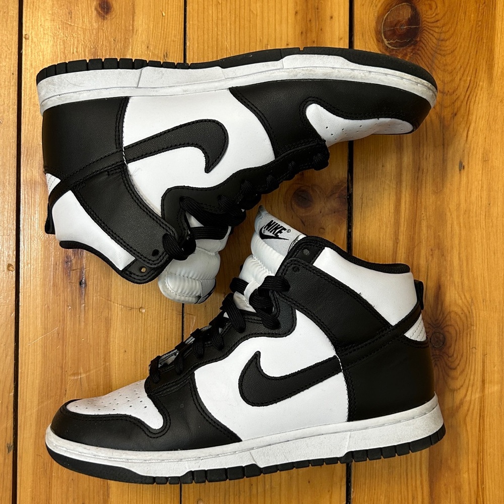 Nike Black and White High-Top Sneakers